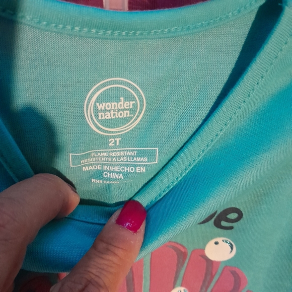 🙋‍♀️Wonder Nation Mermaid pajamas plus a second pair ofpajamas. - Picture 2 of 4
